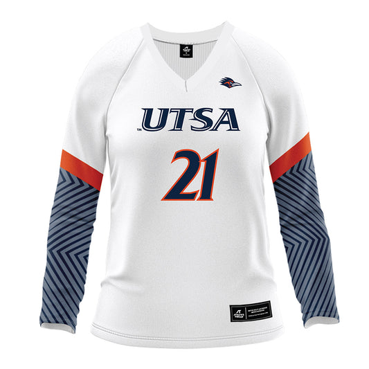 UTSA - NCAA Women's Volleyball : Valeria Ortiz - White Volleyball Jersey-0