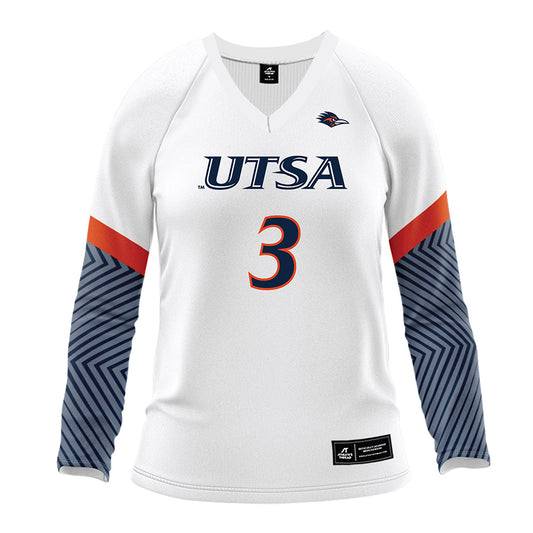 UTSA - NCAA Women's Volleyball : Alyssa Manitzas - White Volleyball Jersey-0