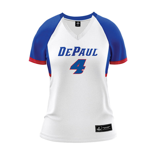 DePaul - NCAA Women's Volleyball : Jocelyn Paige - White Volleyball Jersey-0