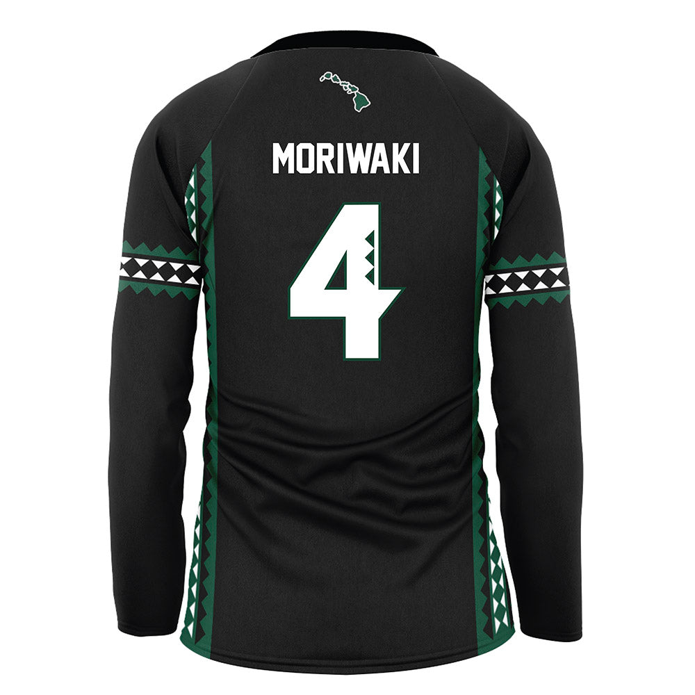 Hawaii - NCAA Women's Volleyball : Kahea Moriwaki - Black Volleyball Jersey-1