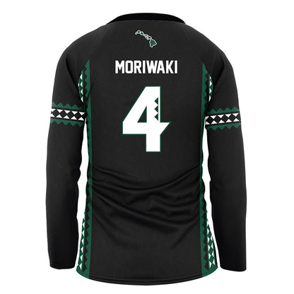 Hawaii - NCAA Women's Volleyball : Kahea Moriwaki - Black Volleyball Jersey-1
