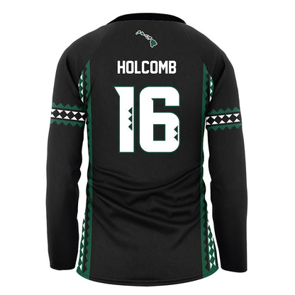 Hawaii - NCAA Women's Volleyball : Cameron Holcomb - Black Volleyball Jersey-1