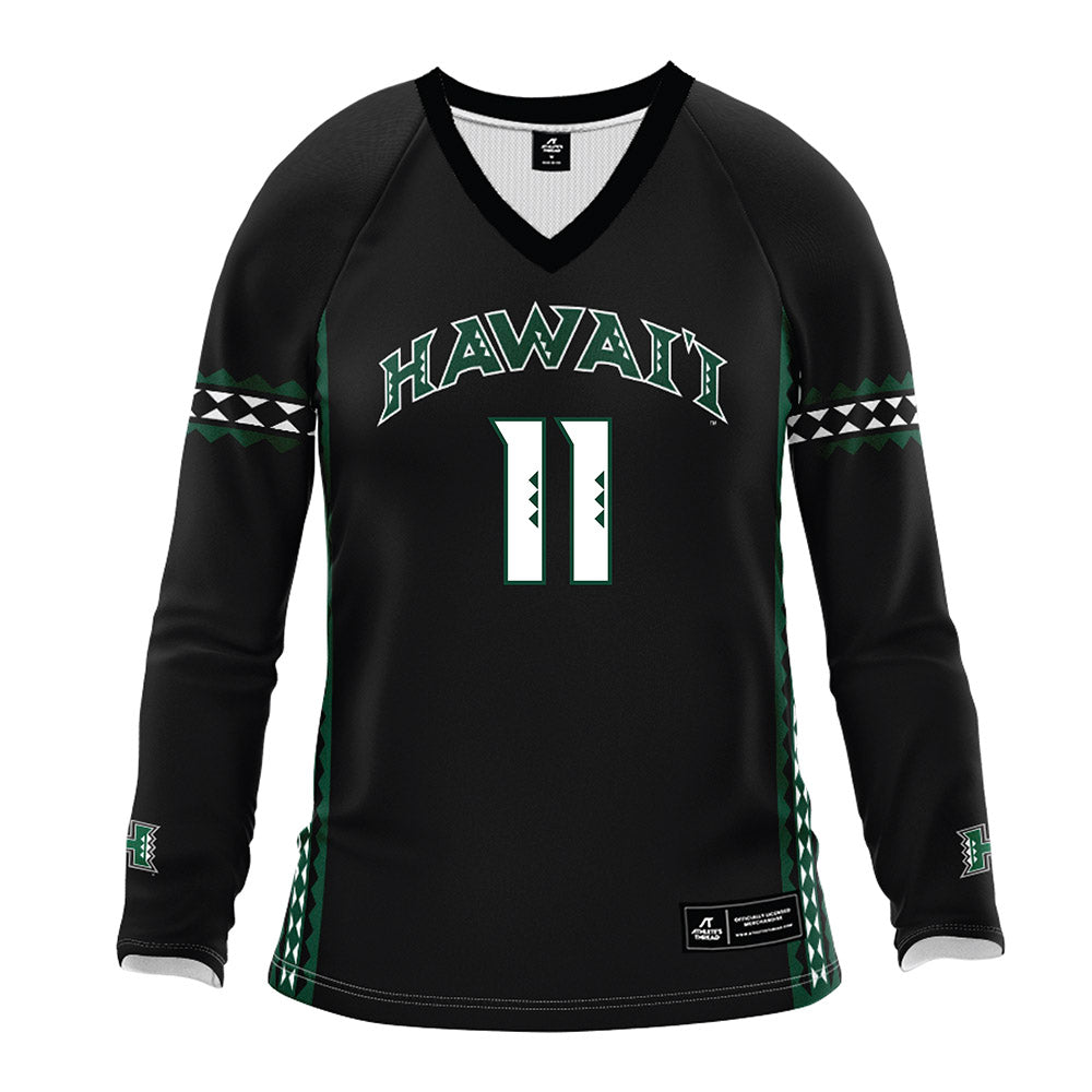 Hawaii - NCAA Women's Volleyball : Maeli Cormier - Black Volleyball Jersey-0