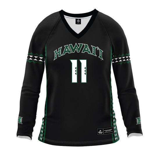 Hawaii - NCAA Women's Volleyball : Maeli Cormier - Black Volleyball Jersey-0