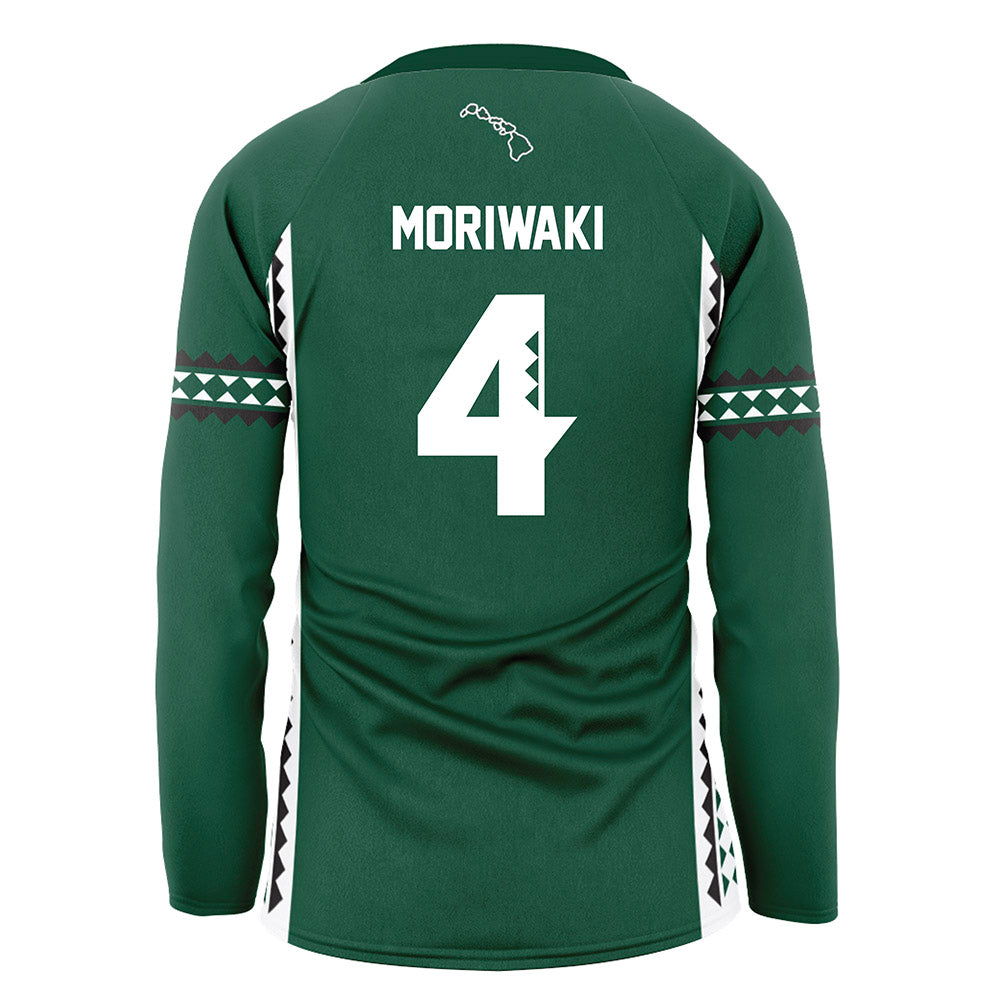 Hawaii - NCAA Women's Volleyball : Kahea Moriwaki - Green Volleyball Jersey-1