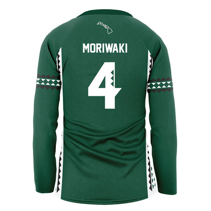 Hawaii - NCAA Women's Volleyball : Kahea Moriwaki - Green Volleyball Jersey-1