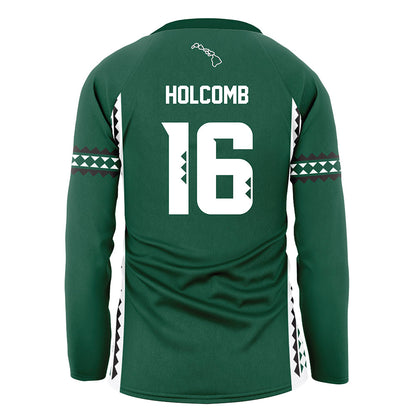 Hawaii - NCAA Women's Volleyball : Cameron Holcomb - Green Volleyball Jersey-1