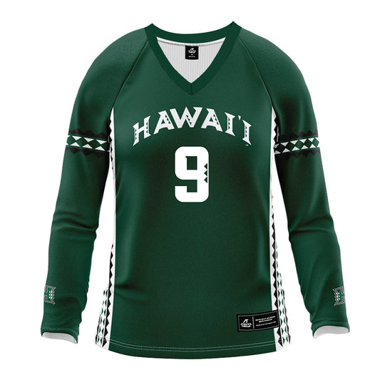 Hawaii - NCAA Women's Volleyball : Tali Hakas - Green Volleyball Jersey-0