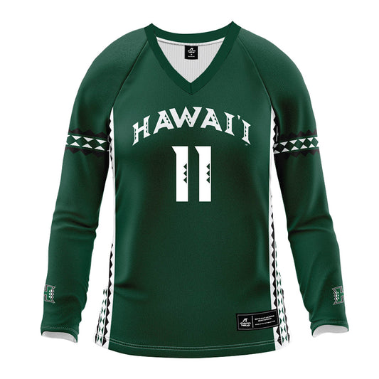 Hawaii - NCAA Women's Volleyball : Maeli Cormier - Green Volleyball Jersey-0