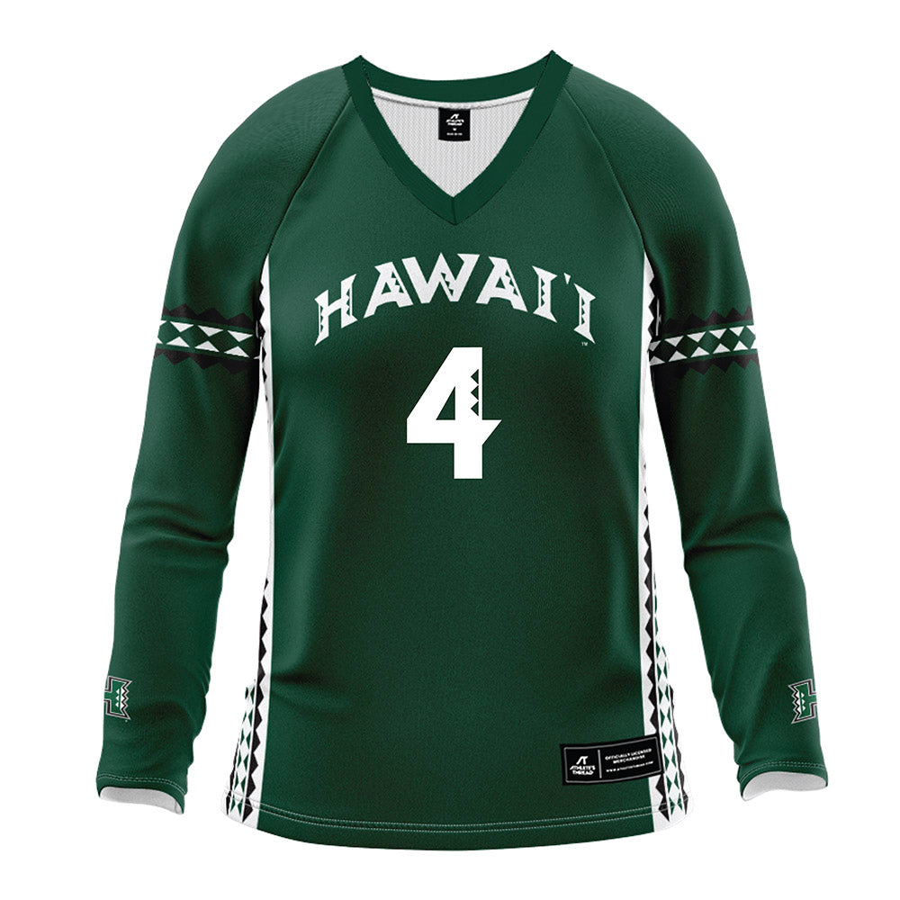Hawaii - NCAA Women's Volleyball : Kahea Moriwaki - Green Volleyball Jersey-0