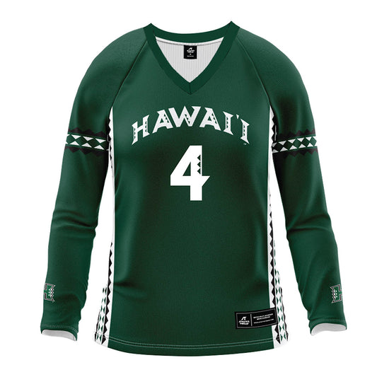 Hawaii - NCAA Women's Volleyball : Kahea Moriwaki - Green Volleyball Jersey-0