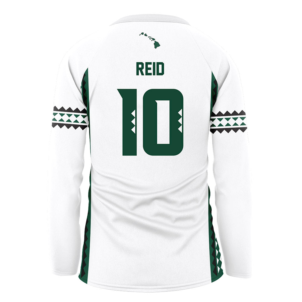 Hawaii - NCAA Women's Volleyball : Cha'lei Reid - White Volleyball Jersey-1