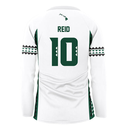 Hawaii - NCAA Women's Volleyball : Cha'lei Reid - White Volleyball Jersey-1