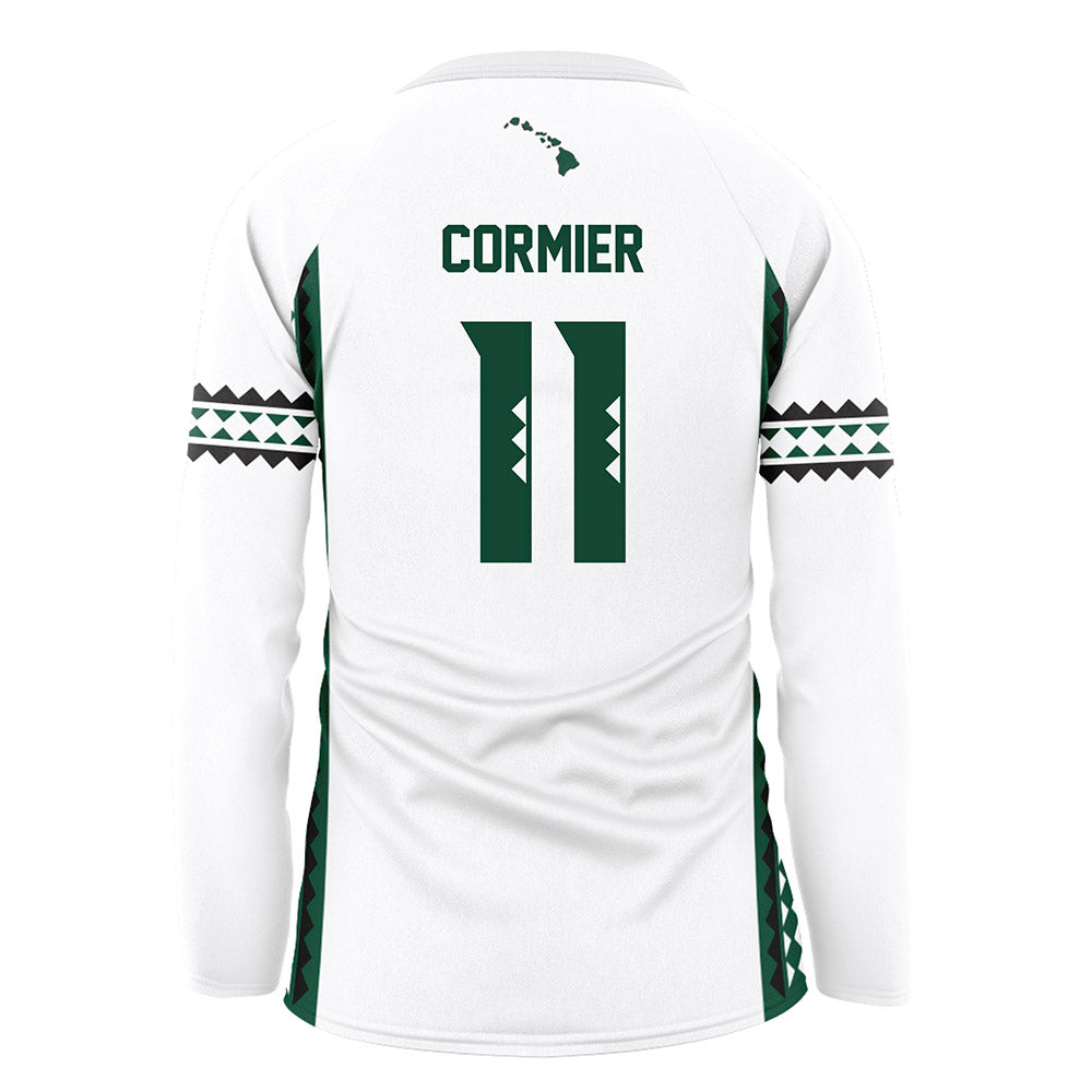 Hawaii - NCAA Women's Volleyball : Maeli Cormier - White Volleyball Jersey-1