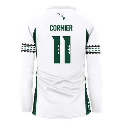 Hawaii - NCAA Women's Volleyball : Maeli Cormier - White Volleyball Jersey-1