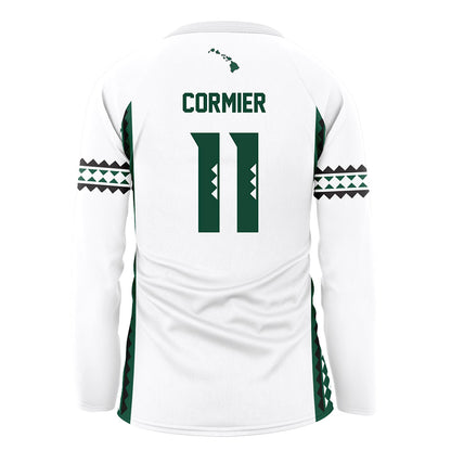 Hawaii - NCAA Women's Volleyball : Maeli Cormier - White Volleyball Jersey-1