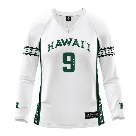 Hawaii - NCAA Women's Volleyball : Tali Hakas - White Volleyball Jersey-0