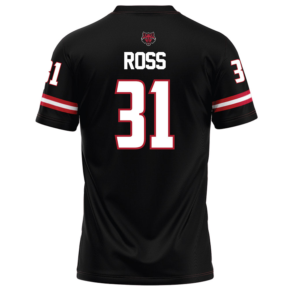Arkansas State - NCAA Football : Xavier Ross - Black Football Jersey-1