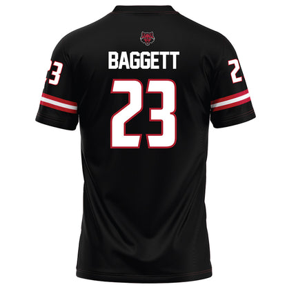 Arkansas State - NCAA Football : Solomon Baggett - Black Football Jersey-1