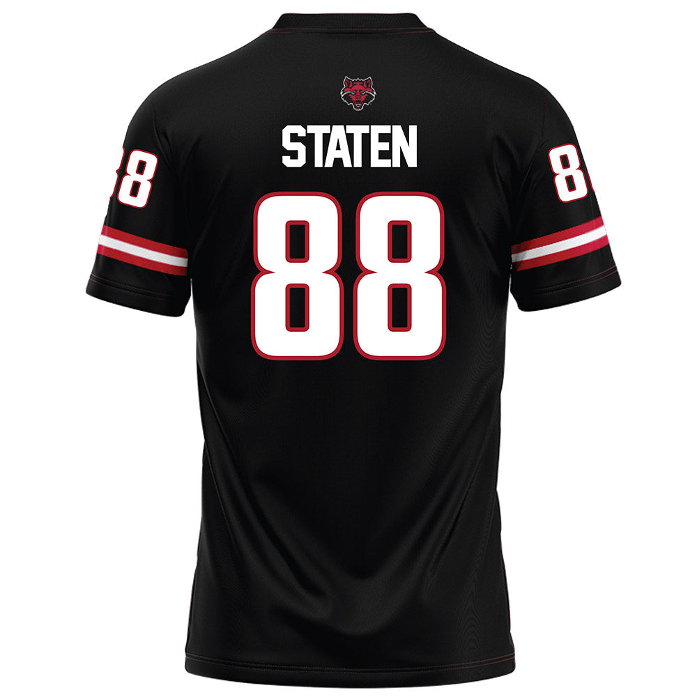 Arkansas State - NCAA Football : Andrew Staten - Black Football Jersey-1
