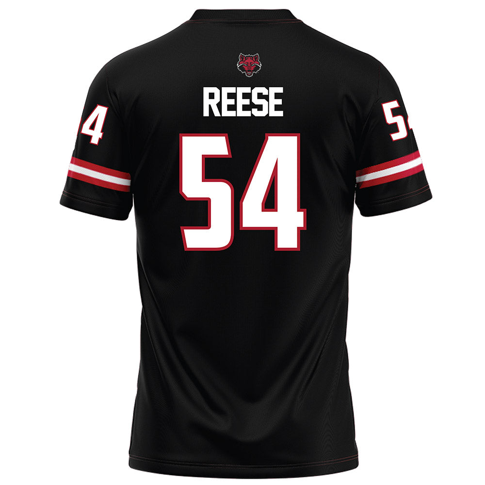 Arkansas State - NCAA Football : Ryan Reese - Black Football Jersey-1