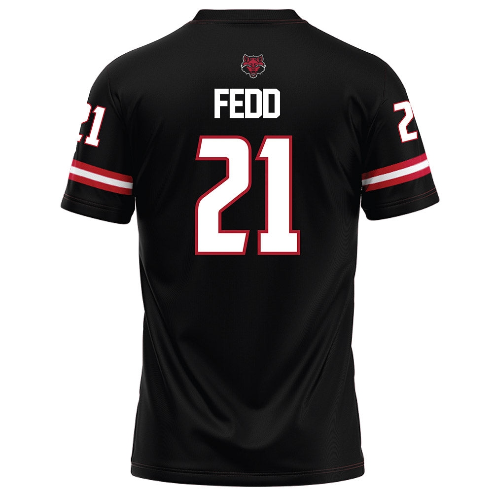 Arkansas State - NCAA Football : Deshaun Fedd - Black Football Jersey-1