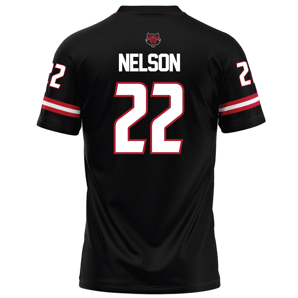 Arkansas State - NCAA Football : Nigel Nelson - Black Football Jersey-1
