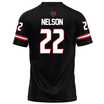 Arkansas State - NCAA Football : Nigel Nelson - Black Football Jersey-1