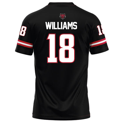Arkansas State - NCAA Football : Kyle Williams - Black Football Jersey