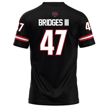 Arkansas State - NCAA Football : Melvin Bridges III - Black Football Jersey-1
