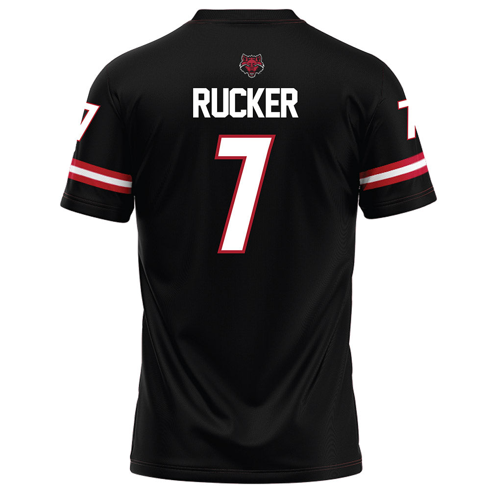 Arkansas State - NCAA Football : Corey Rucker - Black Football Jersey