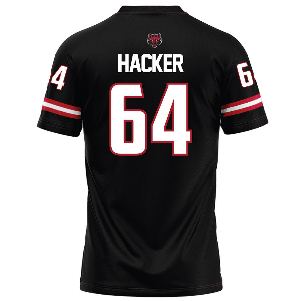 Arkansas State - NCAA Football : Noah Hacker - Black Football Jersey-1
