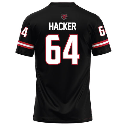 Arkansas State - NCAA Football : Noah Hacker - Black Football Jersey-1