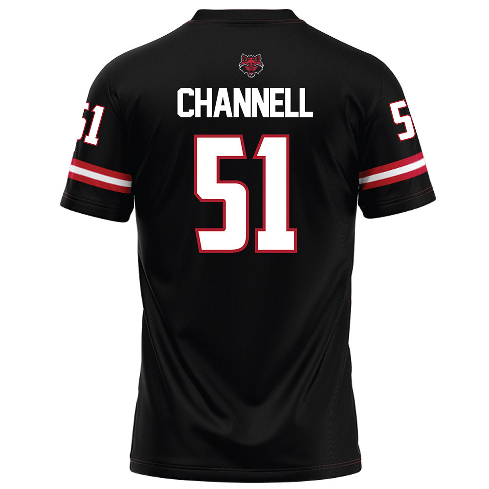 Arkansas State - NCAA Football : Cade Channell - Black Football Jersey-1