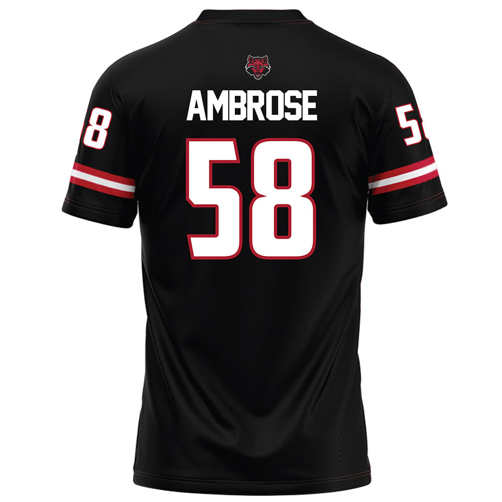 Arkansas State - NCAA Football : Cameron Ambrose - Black Football Jersey