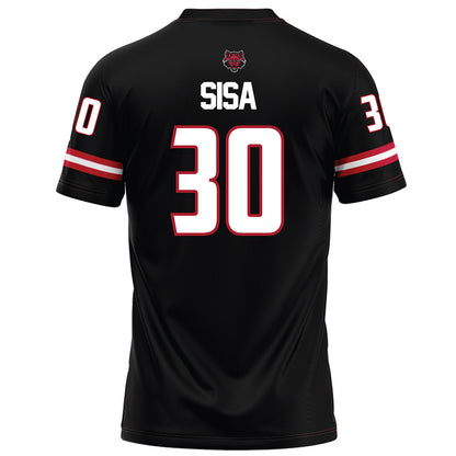 Arkansas State - NCAA Football : Damon Sisa - Black Football Jersey