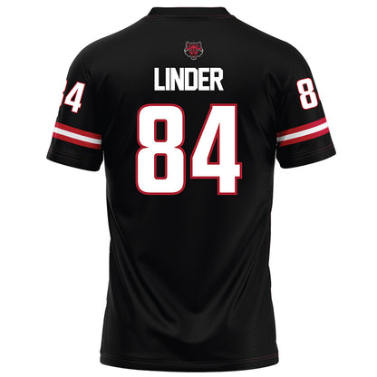 Arkansas State - NCAA Football : Reed Linder - Black Football Jersey