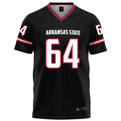 Arkansas State - NCAA Football : Noah Hacker - Black Football Jersey-0