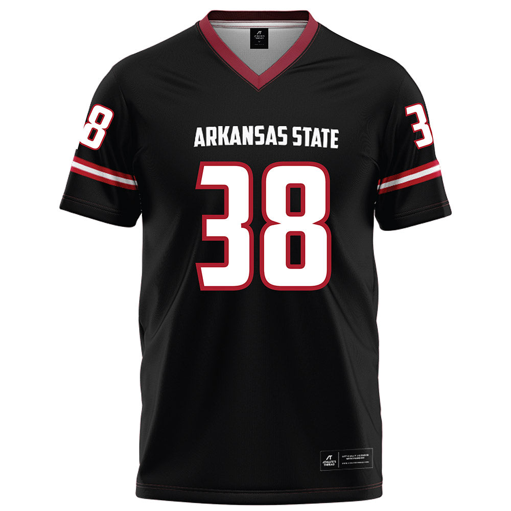 Arkansas State - NCAA Football : Noah Hamlin - Black Football Jersey-0