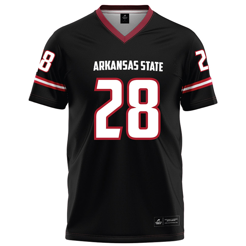 Arkansas State - NCAA Football : Daniel Demery - Black Football Jersey-0