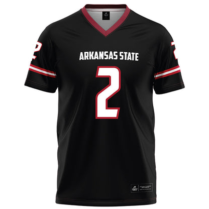 Arkansas State - NCAA Football : Chauncy Cobb - Black Football Jersey-0