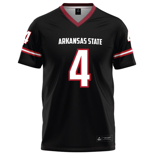 Arkansas State - NCAA Football : Devin Spencer - Black Football Jersey-0