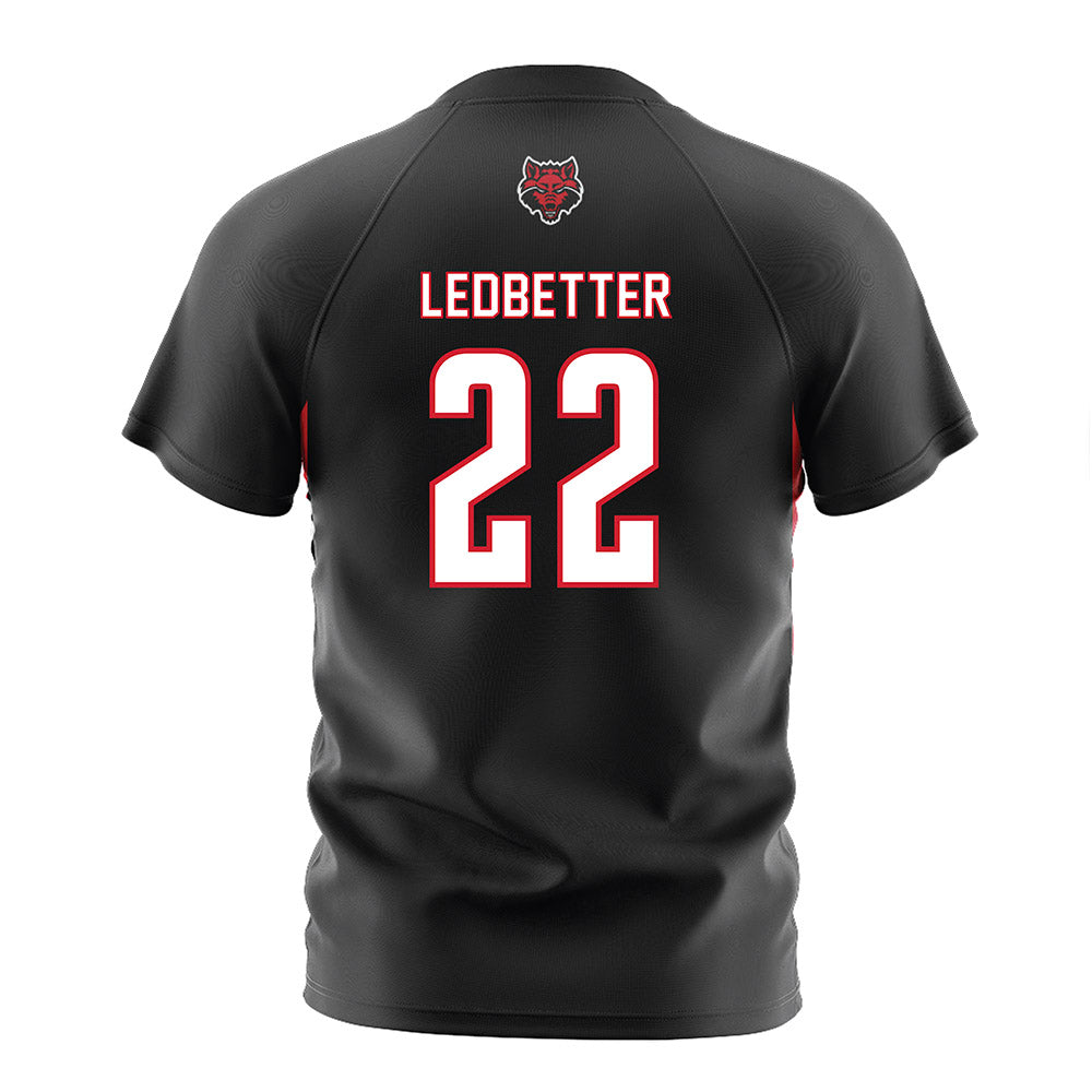 Arkansas State - NCAA Women's Soccer : Lucy Ledbetter - Black Soccer Jersey-1