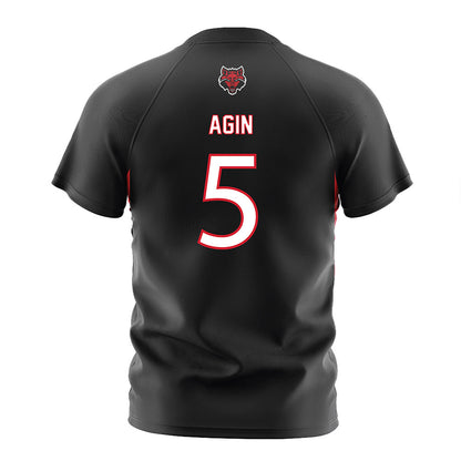 Arkansas State - NCAA Women's Soccer : Grace Agin - Black Soccer Jersey