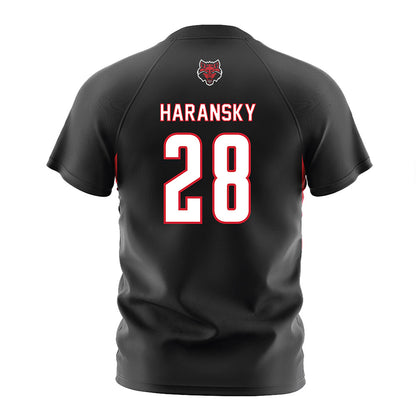 Arkansas State - NCAA Women's Soccer : Katy Haransky - Black Soccer Jersey-1