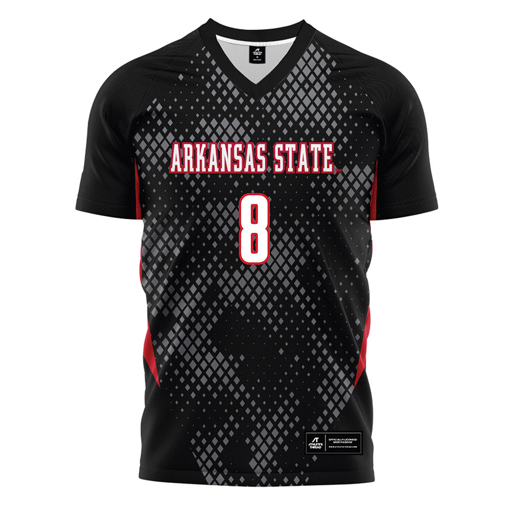 Arkansas State - NCAA Women's Soccer : Maggie Smith - Black Soccer Jersey-0