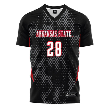 Arkansas State - NCAA Women's Soccer : Katy Haransky - Black Soccer Jersey-0