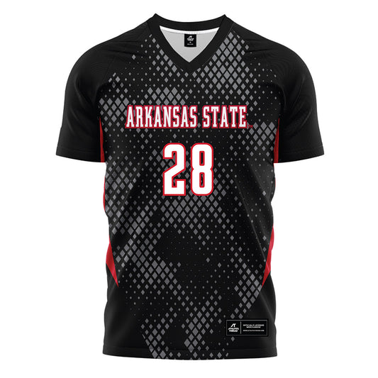 Arkansas State - NCAA Women's Soccer : Katy Haransky - Black Soccer Jersey-0