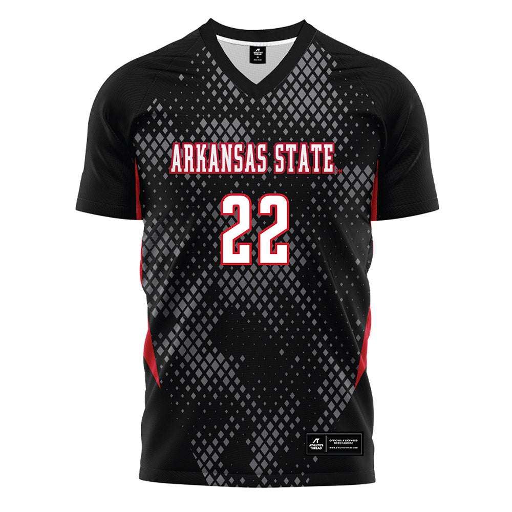 Arkansas State - NCAA Women's Soccer : Lucy Ledbetter - Black Soccer Jersey-0
