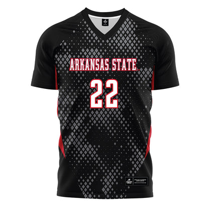 Arkansas State - NCAA Women's Soccer : Lucy Ledbetter - Black Soccer Jersey-0